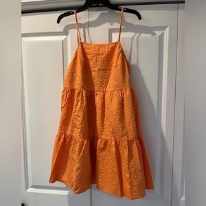 Crinkle woven tiered Dress